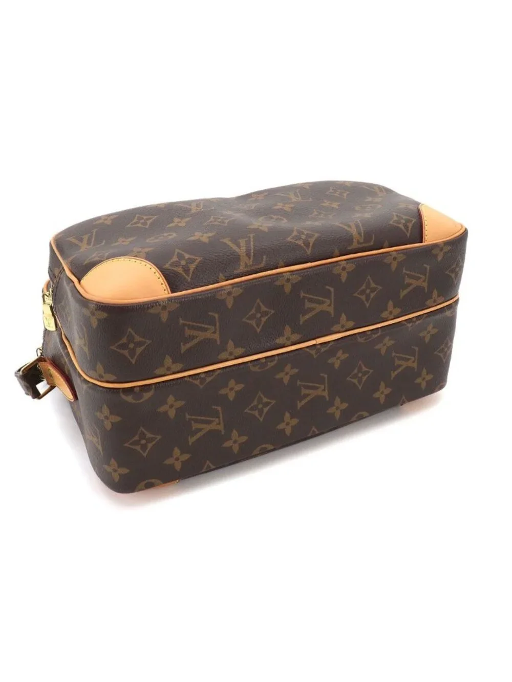 Louis Vuitton Monogram Nile Shoulder Bag Brown Gold